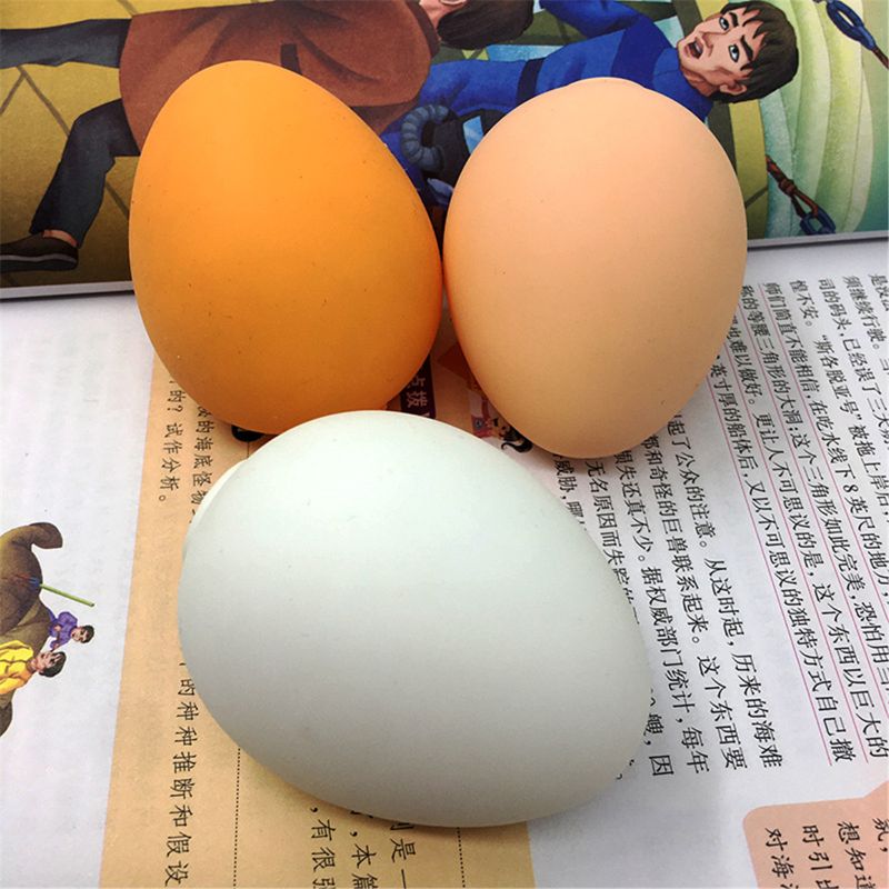 Simulation Egg Stress Ball Prank Joke Toy Stress Relief Squeeze Toy Antistress Ball