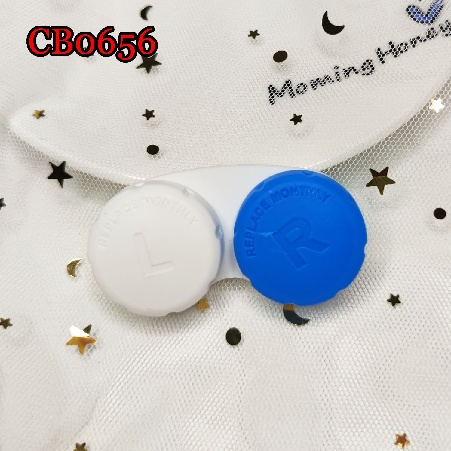 Candy Color Contact Lens Case Pocket Box Convenient Travel Box for Lenses Container CB0656: DARK BLUE