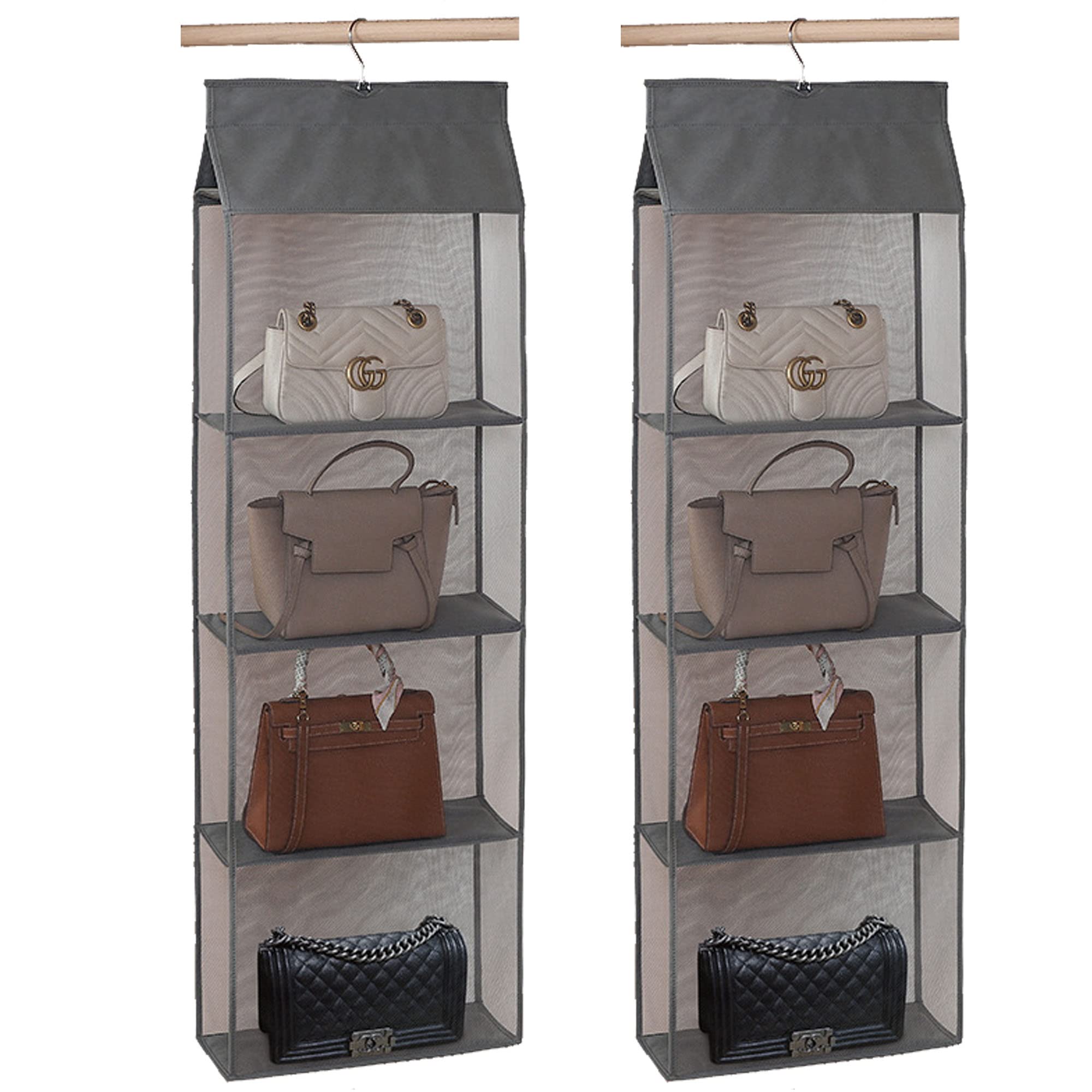 Handbag Storage Box Removable Compartment Storage Rack Foldable Wall Cabinet Storage Box Suitable for Living Room Bedroom