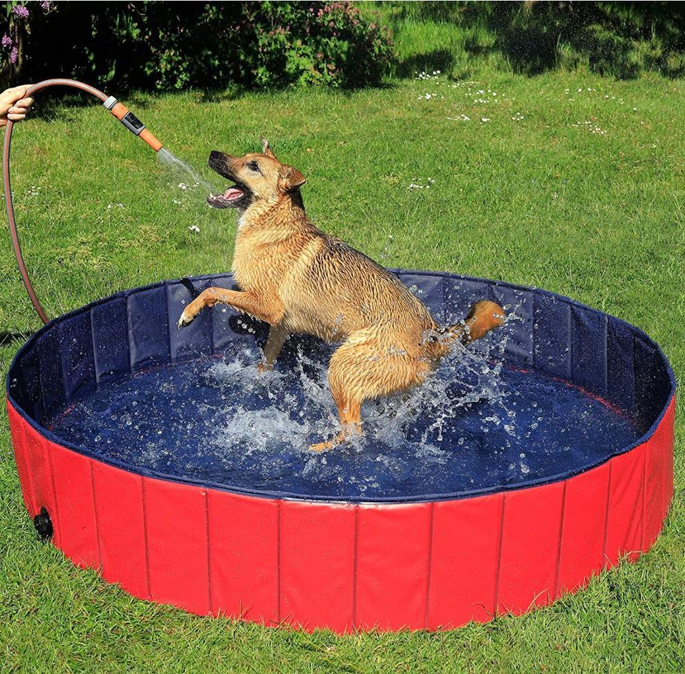 Dog pool Foldable Dog Swimming Pool Portable Anti-slip Paddling Pools for Dogs Cats Bathing Tub Wash Pet Outdoor Playing Pool