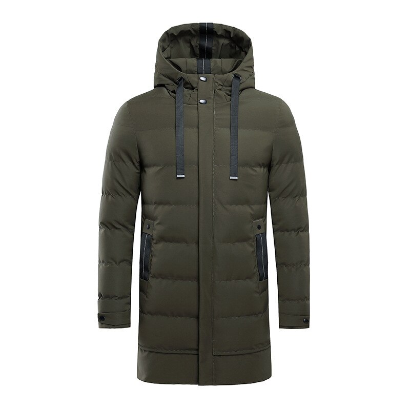 Blouson Hiver Homme con capucha larga de: green / S