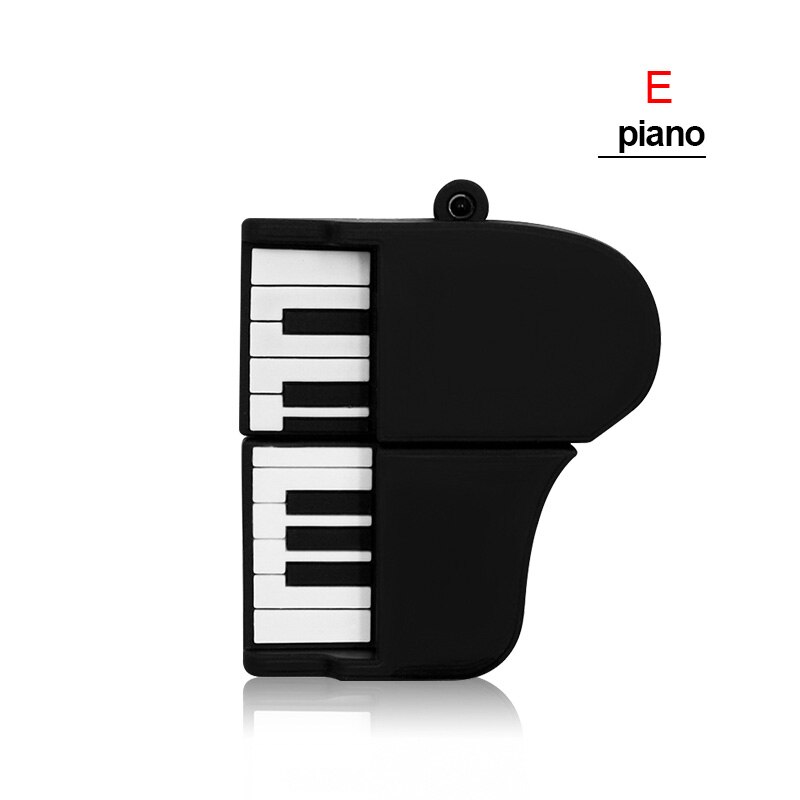 Microphone/Piano/Guitar/Cello/Musical Note/Organ Usb Flash Drive 2.0 Pen Drive Mini Flash Disk 32gb Pendrive U Disk Memory Stick: E / 64GB