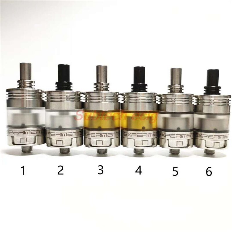 newest Experment 3 MTL RTA Rebuildable Tank 22mm 2.5ml single coil top fill vape tank atomizer VS Patibulum rta tank: steel 3