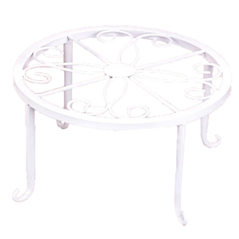 Wrought Iron Pot Rack for Flowers Pots Basion Display Shelf Rack Garden Plant Stand Metal Balcony Decor Rack Decoration