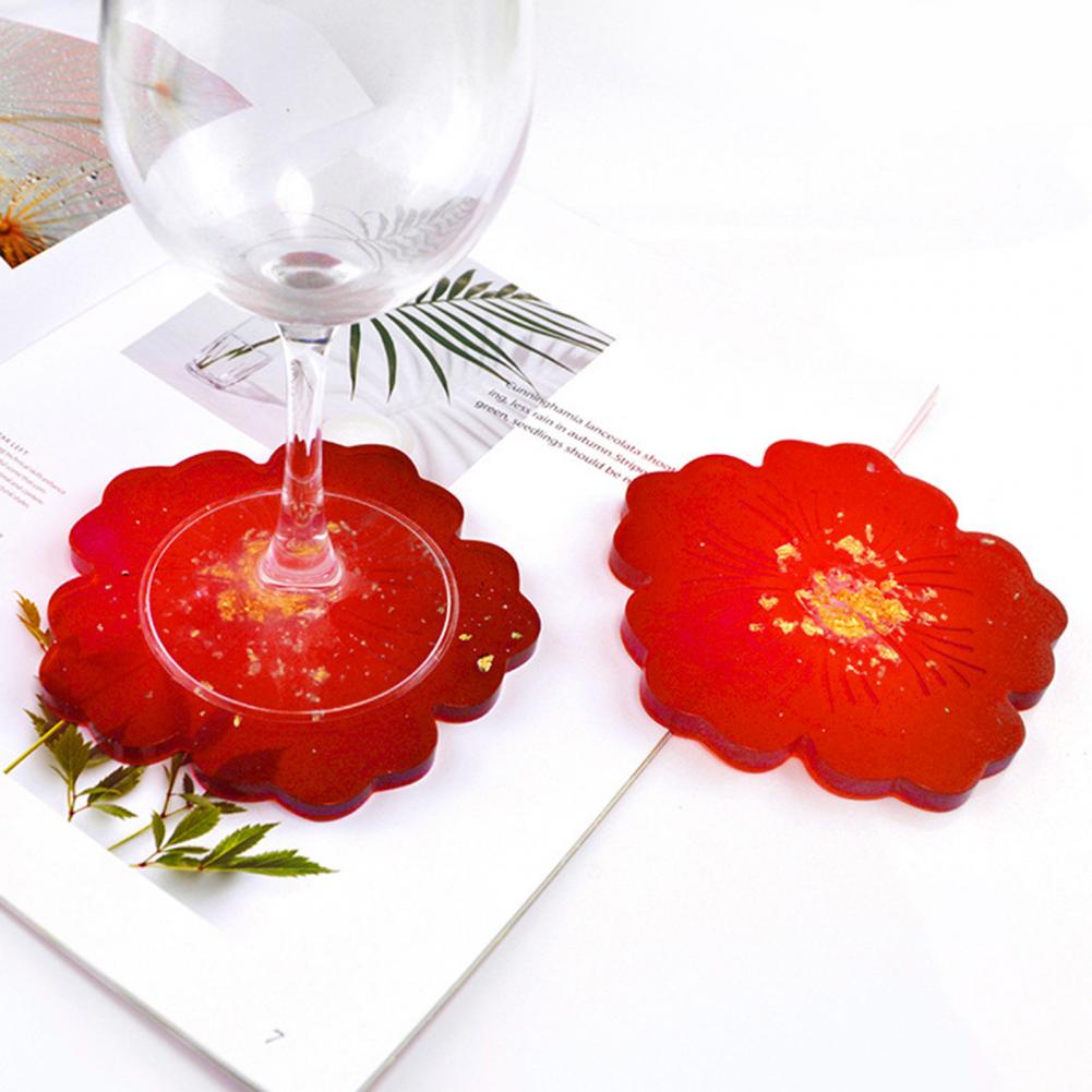 Bloem Onderzetters Siliconen Mallen Uv Epoxyhars Mal Bloemen Lade Cup Mat Mal Voor Diy Ambachten Tafel Decoratie Benodigdheden