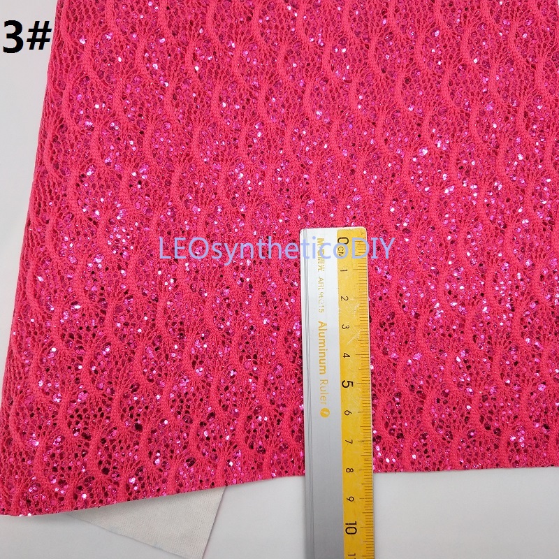 Mini Roll 30x134CM Regenboog Glitter Fabirc, Kant Glitter Leer, litchi Leer Roll Voor Maken Bows LEOsyntheticoDIY SK219