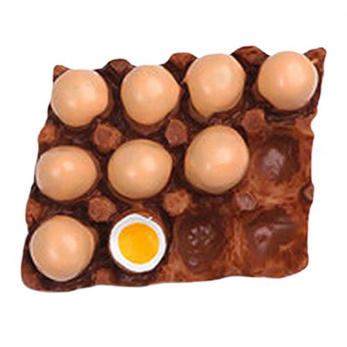 Ei Melk Koffie Cup Brood Koelkast Magnetische Koelkast Sticker Hars Koelkast Stickers Creatieve Leuke Magneet Keuken Decor: Egg Row