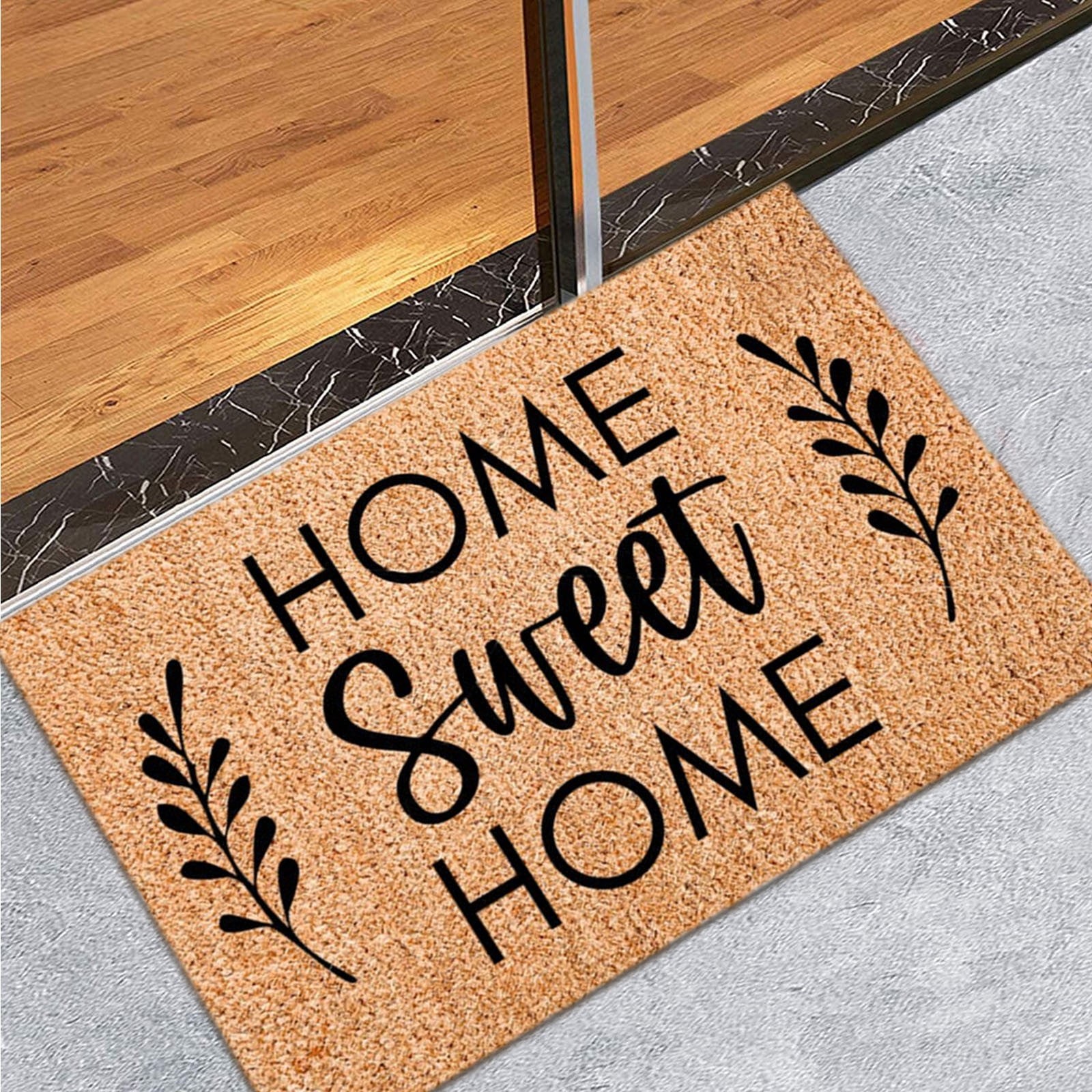 Front Door Mat Welcome Door Mat Indoor Outdoor Technical Clothing Front Door Absorbent Rugs Rectangle Entrance Bath Mat: Orange