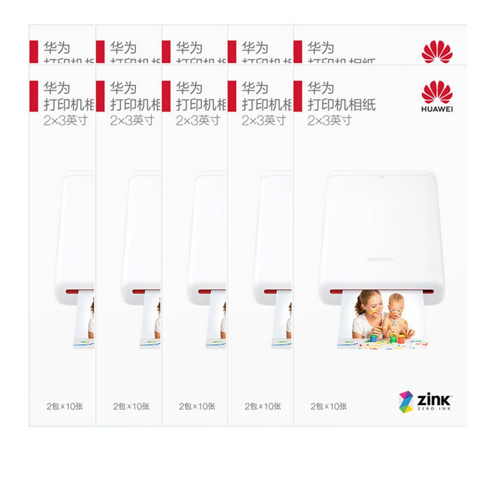Huawei 2*3 Zoll Zink Foto Papier Für Huawei CV80 Drucker HP Kanon Zoemini LG PD261 251 233 239SP foto Papier Fotografico