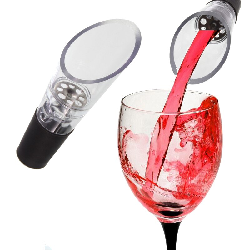 Acryl Rode Wijn Beluchter Filter Mini Magic Rode Wijn Schenker Decanter Cap Voor Flessen Bar Accessoires Draagbare Gieten Tool Pomp