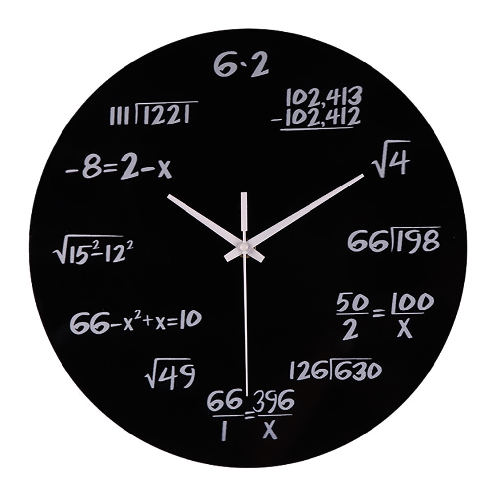 Silent Math Equations Polytechnic Digital Wall Clock Clock Feb 13 P30