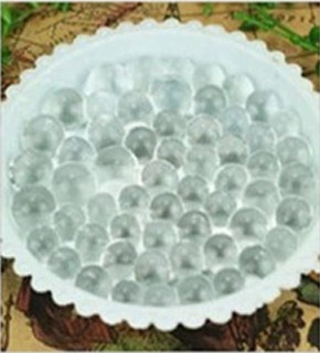 1000 st gelé frukt orbiz pärla form mjuk kristall jord vatten pärlor magisk boll bröllop hem prydnad växt odla dekoration: Färglös