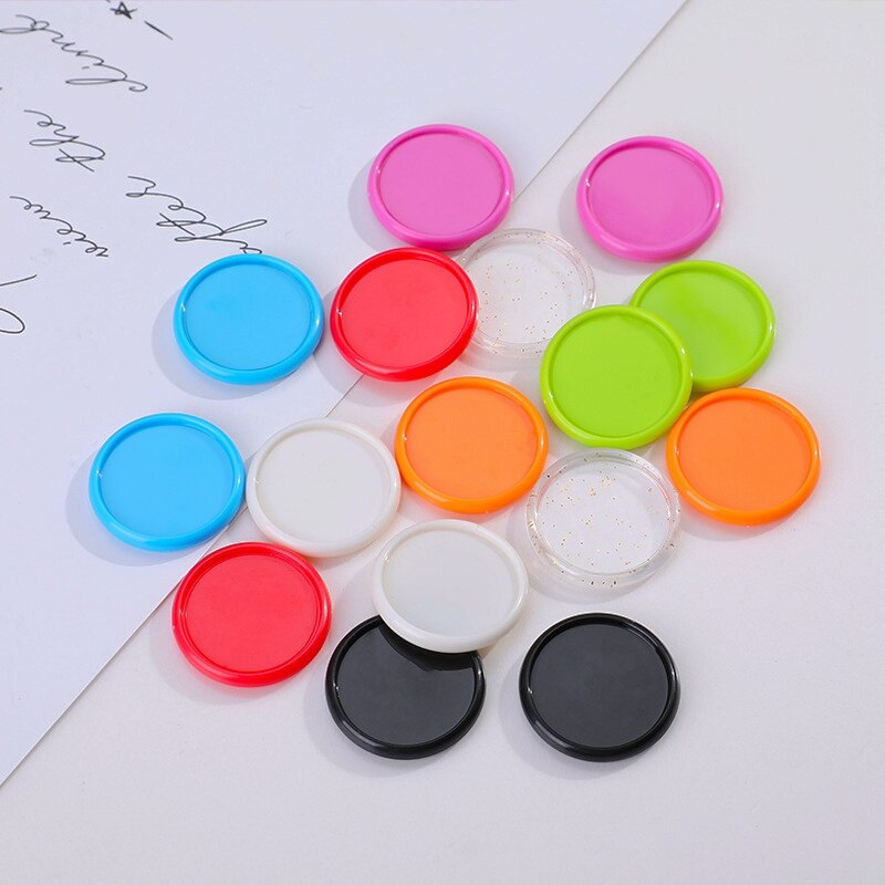 100 Stuks Solid Candy Kleur Gelukkig Planner Disc Voor Notebooks 35Mm Diy Discbound Discs Paddestoel Loose Leaf Binder Voor planner