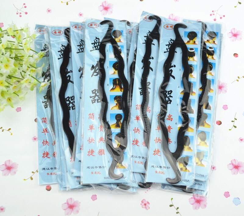 Horquilla mágica trenzada, moño para peinado, horquillas de plástico, accesorios para el cabello, moño de Donut para mujer, herramienta para trenzado de cabello