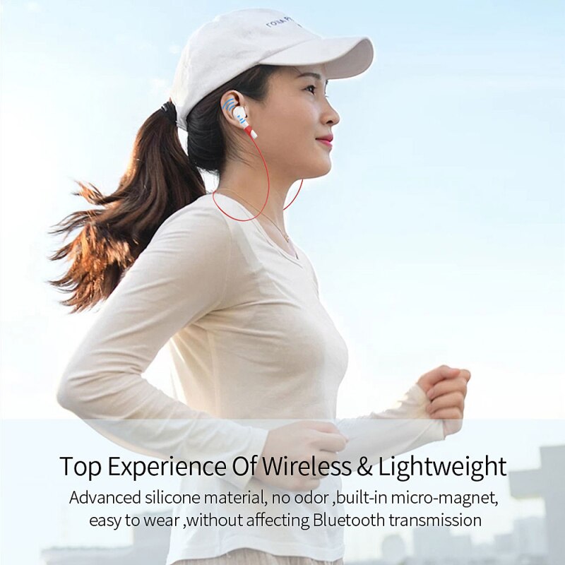 Essager – sangle Airpods en Silicone, pour écouteurs Apple, Anti-perte, corde à boucle