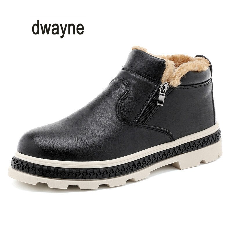 Dwayne Winter herren PU Super Warm Komfort Schnee Stiefel Zipper Winter männer Schuhe Zapatillas Winter männer boots39-44