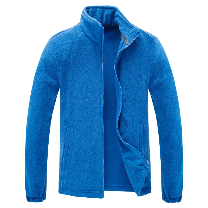 Alpinskin manteau en molleton pour homme, coupe-vent thermique pour Sport de plein air, escalade, Camping Trek, VA484: Royal Blue / Asian Size 2XL