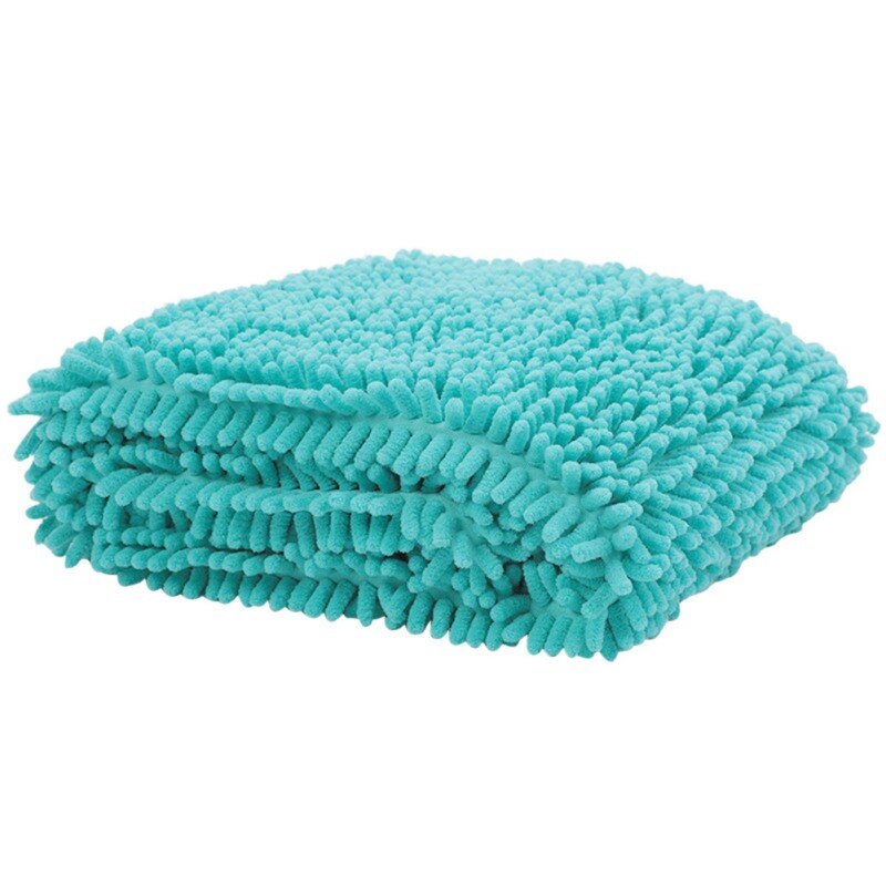 Toalla de baño para perros duradera, Toalla de microfibra suave, toallitas de limpieza de agua fuertes y absorbentes, toallas mágicas para secar el cabello para perros: Azul / S