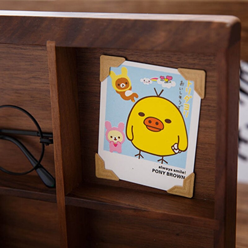 9 Kleur Cartoon Leuke Foto Hoek Stickers Voor DIY Kindje Fotoalbum Of Scrapbook Album 24 pcs/ vel