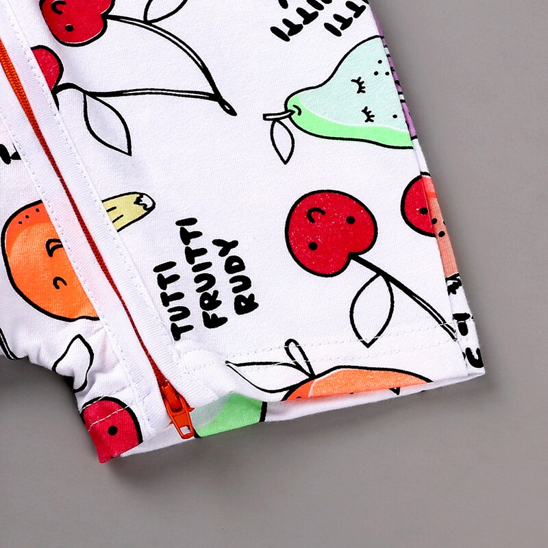 Kids Tales Brand summer Baby Romper short Sleeves Cotton Baby Pajamas fruit Printed Newborn Baby Girls Boys Clothes PQ194