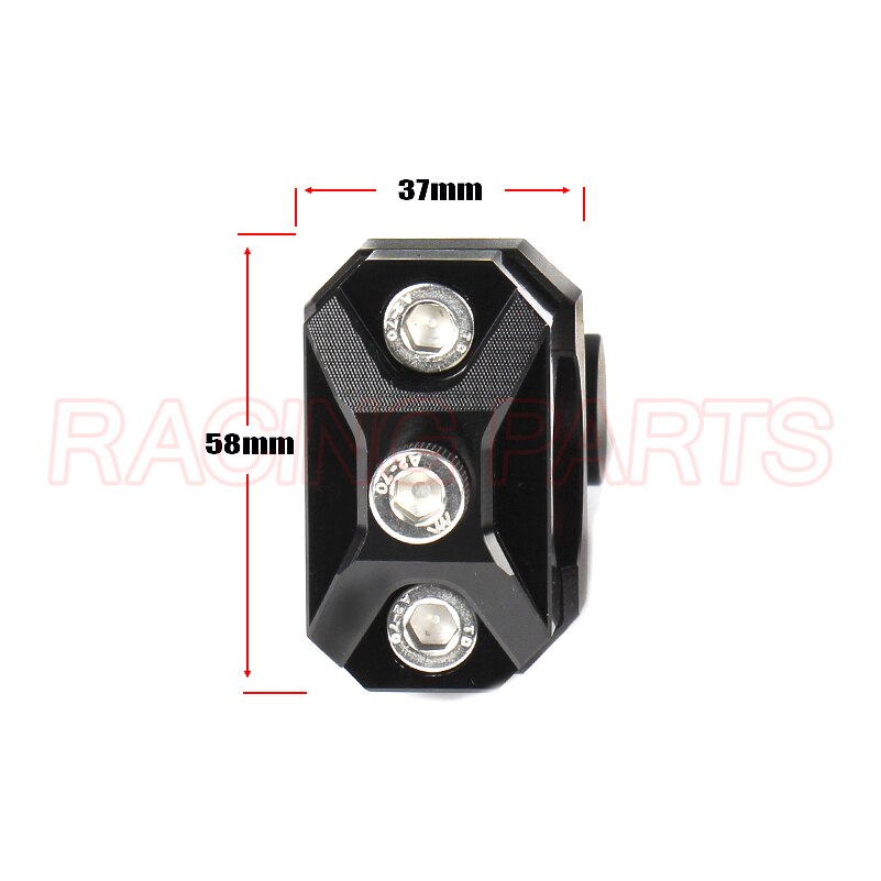 CNC Motorcycle Bar Clamps Raised Handlebar Handle Bar Risers Black for 22MM 7/8"-28MM 1-1/8 Fat Bar Pit Dirt Moto Bike