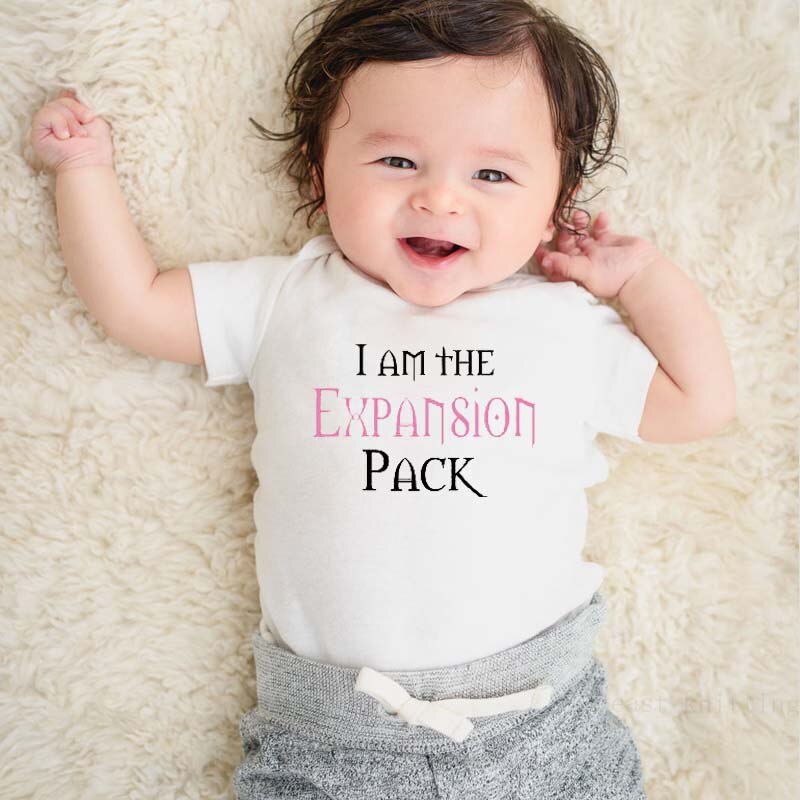 DERMSPE Casual Pasgeboren Baby Jongens Meisjes Korte Mouw Letter Print Leuke Katoenen Romper Baby Kleding White Sales