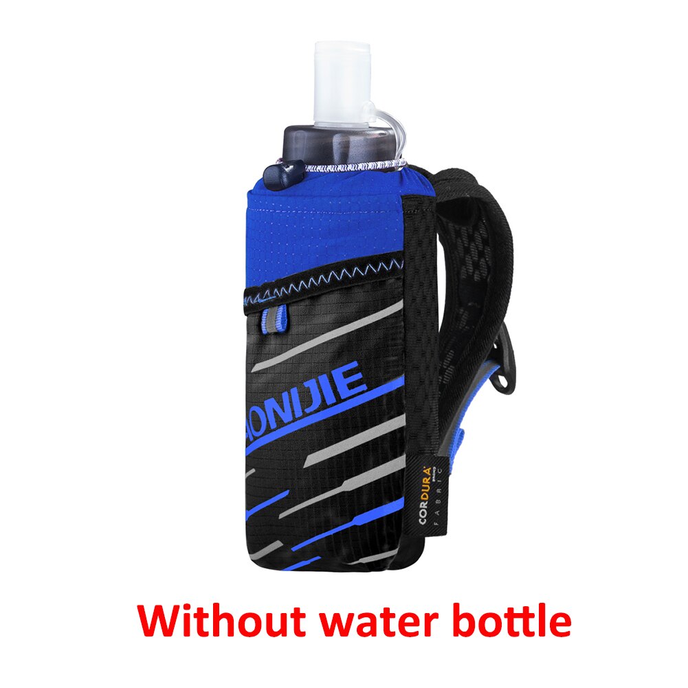 AONIJIE A7102 Light Weight Handheld Quick Grip Quick Stow Flask Water Bottle Carrier Bag 6.8&quot; Phone Holder Pouch Hydration Pack: Only Black Bag