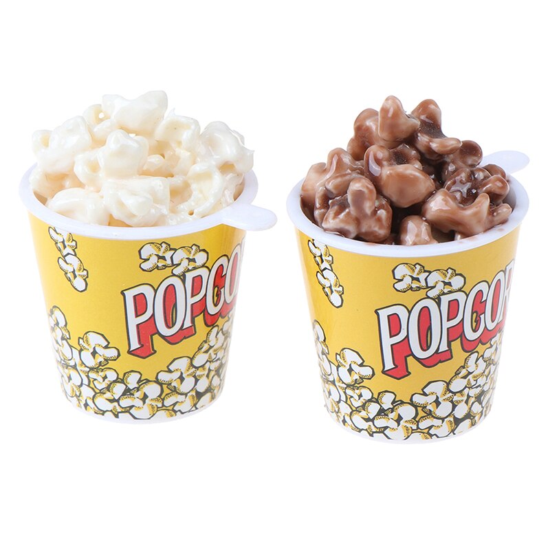 1Pc 1:6 Miniatura casa delle bambole UN Secchio di Popcorn Giocattolo Giochi Di Imitazione Cucina Giocattolo Consegna Casuale