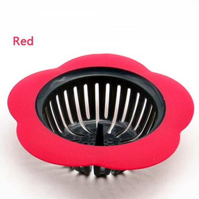 Convenient Silicone Sink Strainer Shower Sink Drains Cover Drain Sink Filter Plastic Kitchen Sink Stopper Bathtub Hair Filter: A