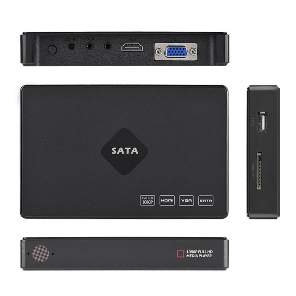 Mini Full HD 1080 P 2.5 pouces SATA HDD lecteur vidéo Audio lecteur multimédia 80G (100-240 V) lecteur Audio vidéo