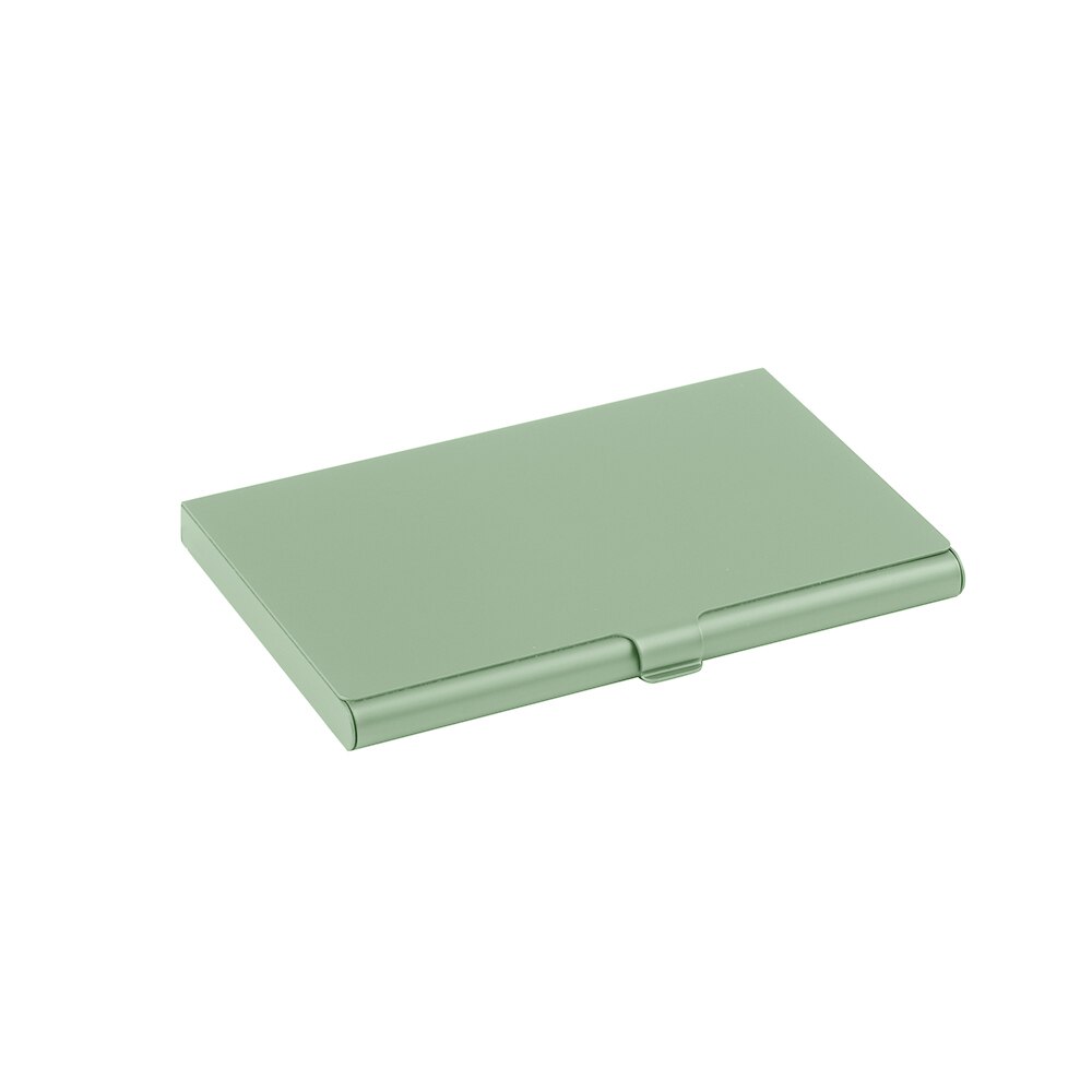 Aluminium Kaarthouder Vrouwen Mannen Metal Credit Id-kaart Visitekaartje Houders Organisator Portemonnee portemonnee Box Cover: Army Green
