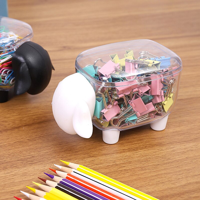 Dust-proof Toothpick Holder Mini Cute Sheep Plastic Cotton Swab Storage Box Household Kitchen Tableware Decoration Tool