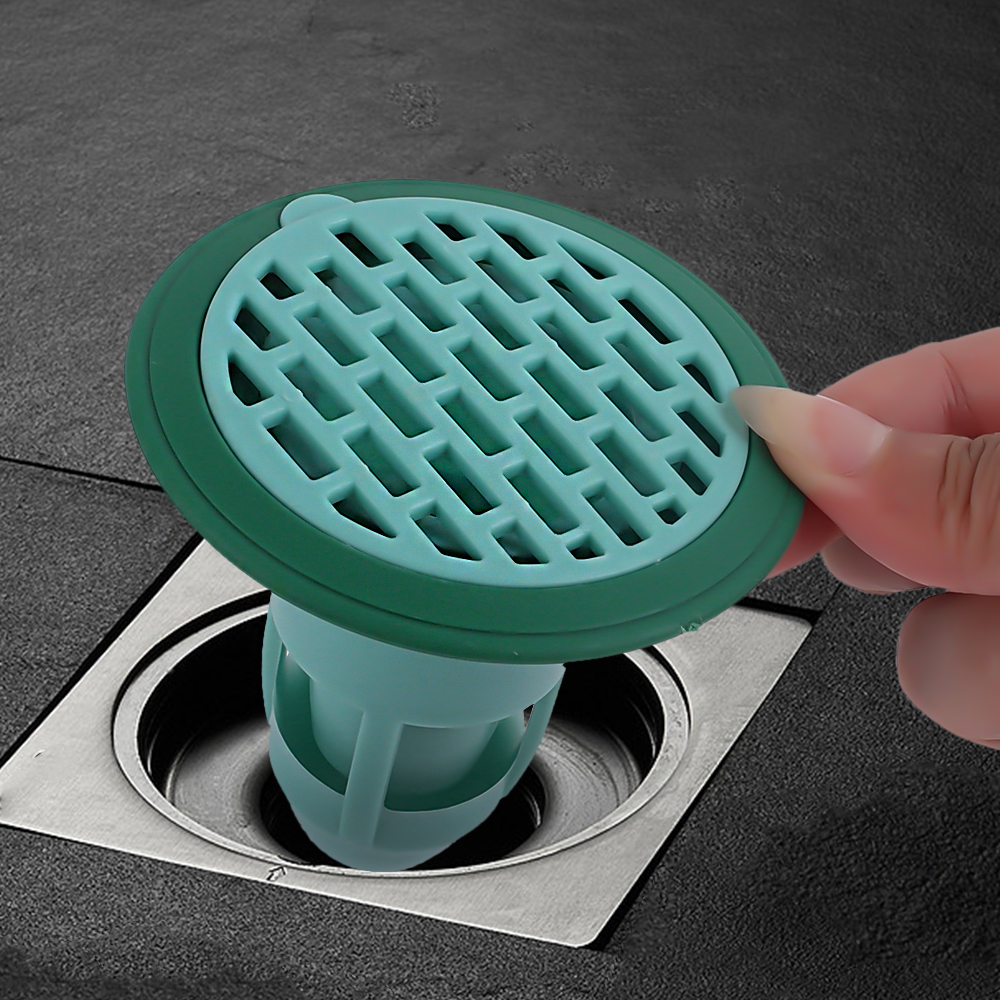 Floor Drain Cover Anti-insect and Anti-odor Fast Drainage Bath Shower Floor Strainer Cover Kitchen Bathroom Drain Hair Products