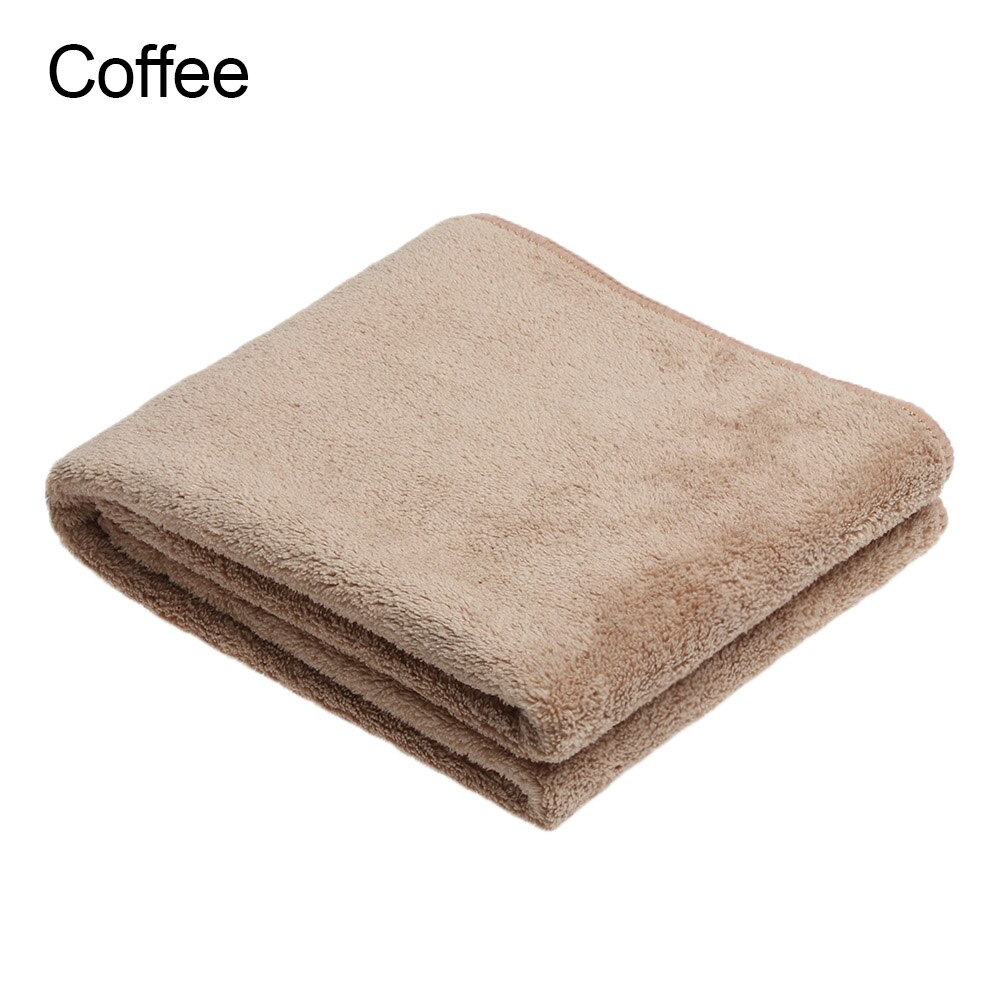 Serviette de nettoyage de cheveux de lavage à séchage rapide de serviette de cheveux de microfibre de serviette de séchage rapide d'ouatine de corail pour sécher les cheveux bouclés, longs et épais: coffee