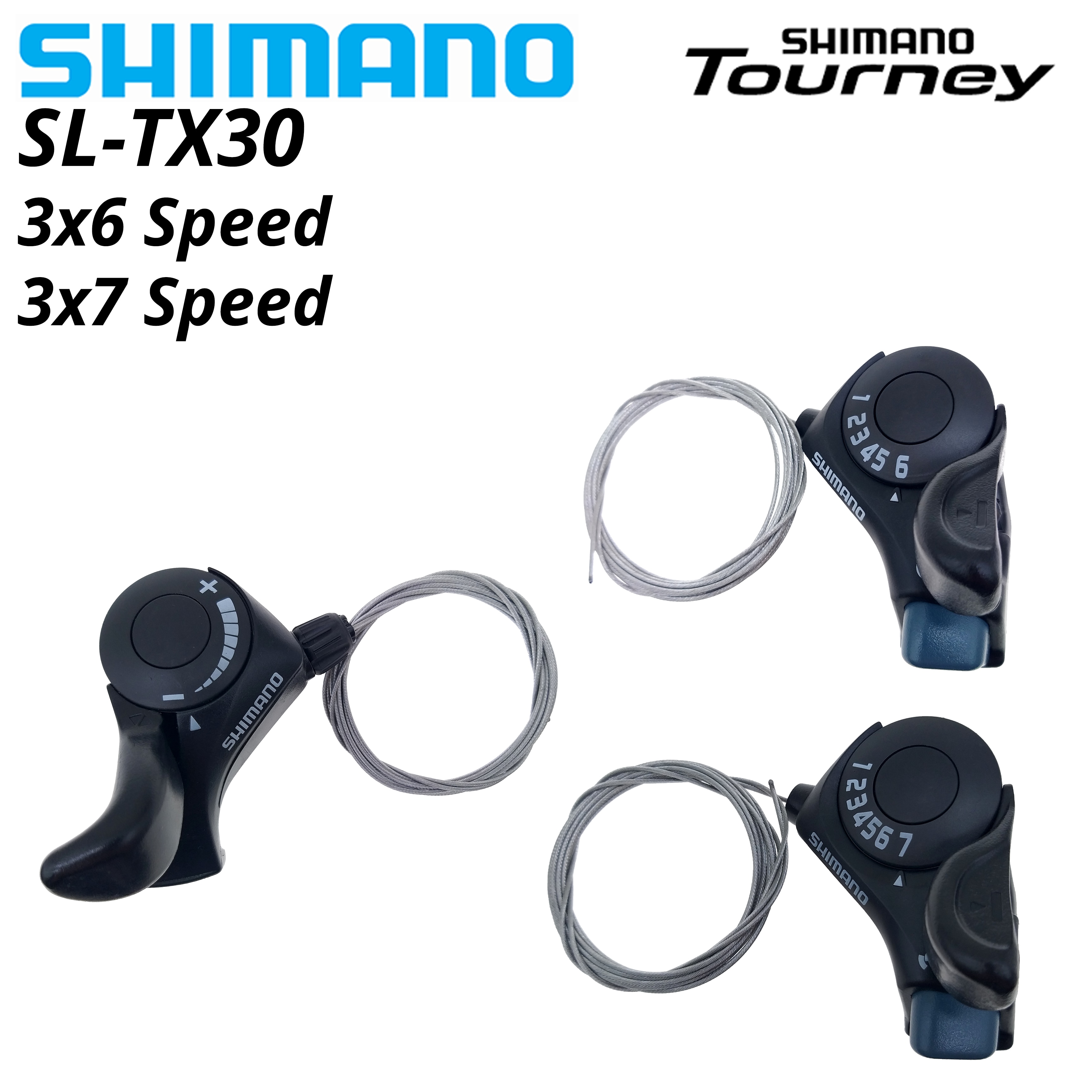 Shimano tourney sl  tx30 cykel gearstang 6 7s 18 21 speed  tx30 shifters indre gearkabel medfølger