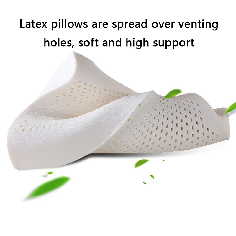Natuurlijke Latex Ergonomisch Kussen Voor Slapen Release Druk Zweet Zacht Beschermt Wervels Cervicale Gezondheid Beddengoed Kussen