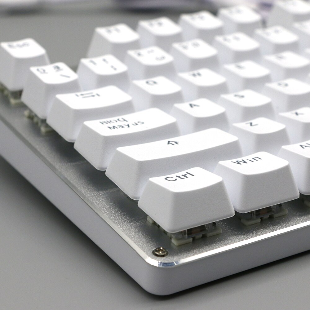 104pcs Russian/Spanish/French/Korean Keycaps OEM Profile Backlit Transparent Keycaps For Gaming Mechanical Keyboard ISO Layout