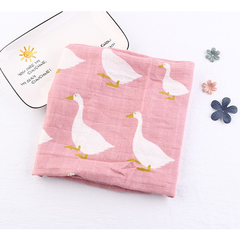 Cotton Baby Blankets Newborn Soft Organic Cotton Baby Blanket Muslin Swaddle Wrap Feeding Burp Cloth Towel Scarf Baby Stuff