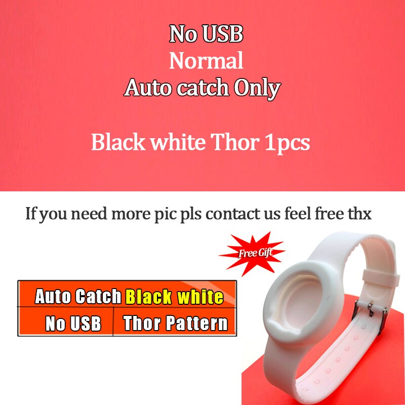 Auto Catch Automatic Reminder Bracelet Fit Interactive Figure Toy Powermon Plus for Powermon Go Plus: Black Thorr 2pcs