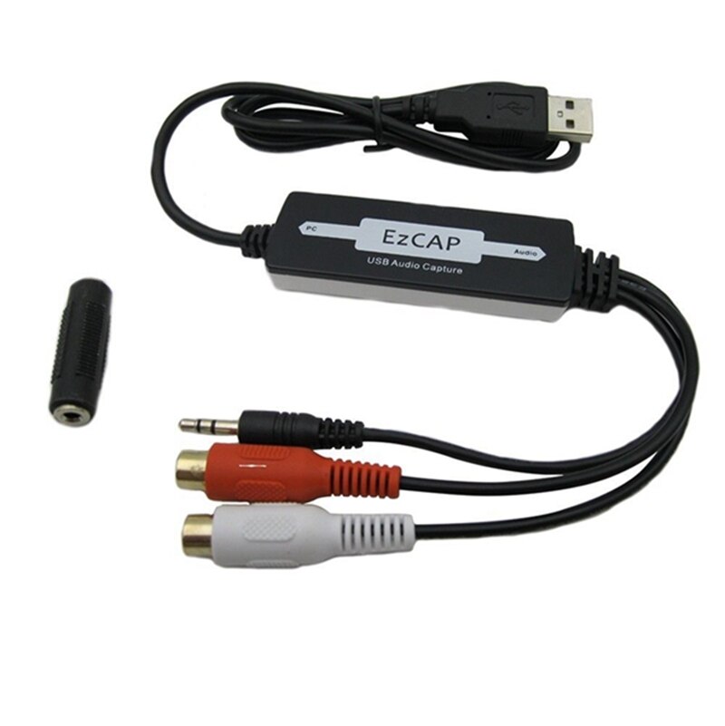 Usb o capture card grabber til vinyl kassettebånd til digital  mp3 konverter, understøtter mac & windows 10/8.1/8 / 7 /  vista/xp: Default Title