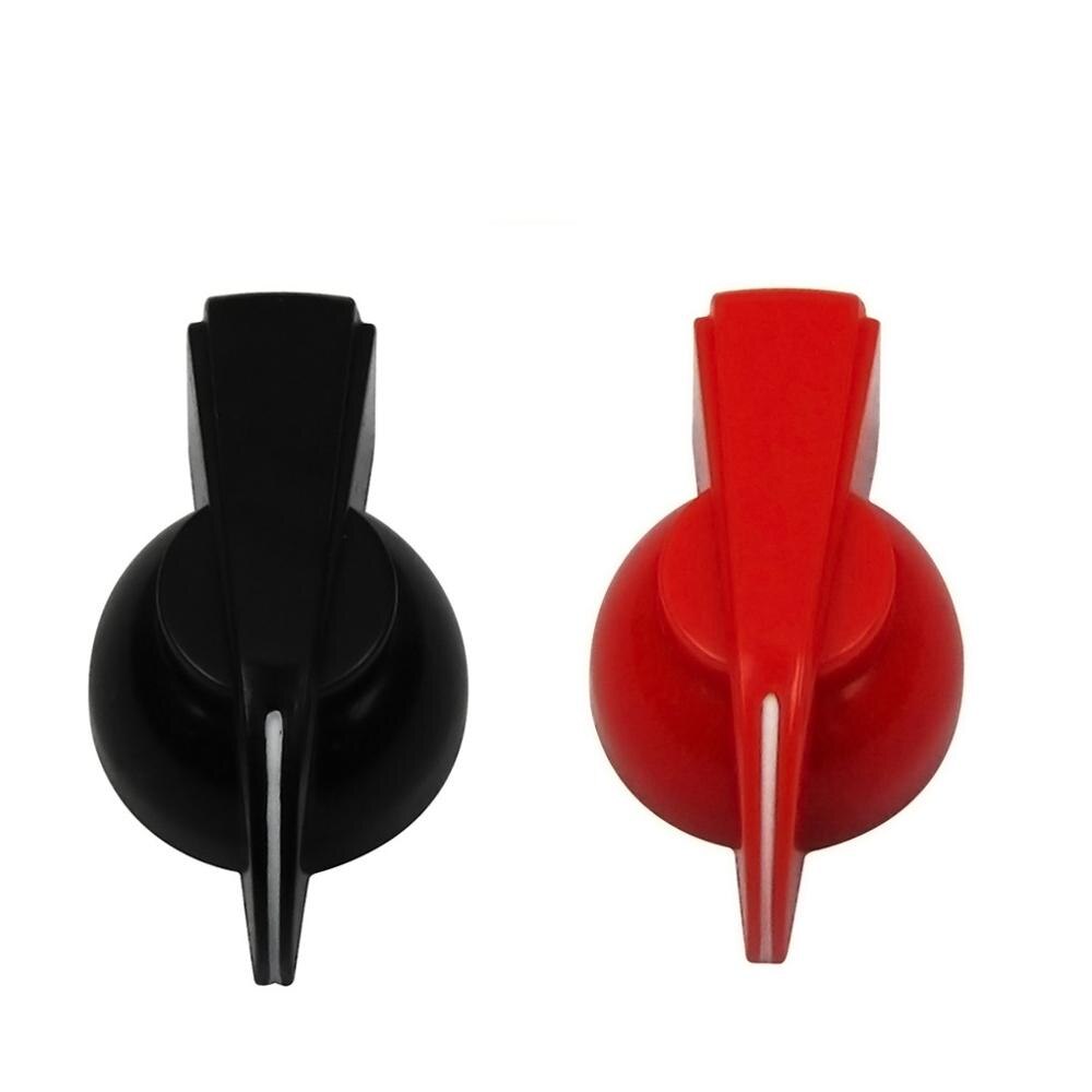 Nuovo 12 pz grandi manopole testa di pollo manopole amplificatore amplificatore per chitarra manopole pedale effetto accessori per chitarra, rosso/nero/bianco scegli: 6 nero 6 rosso
