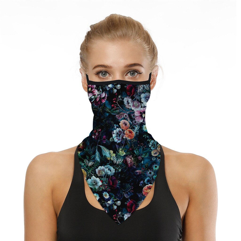 4% Outdoor Print Seamless Ear Scarf Sports Scarf Neck Tube Face Dust Riding Bike Face Face Cover Scarves Face Dust Face Shield: B