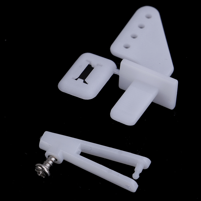 10 juegos de cerradura mediana en bocina de Control de nailon y horquilla, juego de 21mm, elevadores de alerones Servo de timón para avión de ala fija RC