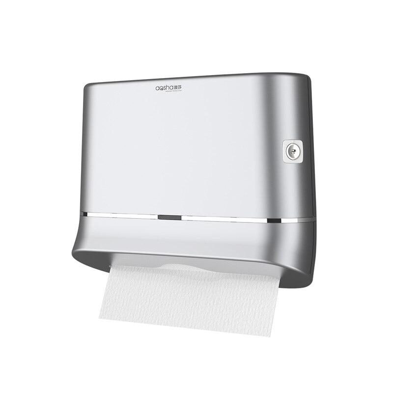 interhasa! Bathroom Tissue dispenser Ecoco Tissue Box Paper Holder Dispenser Punch Free Hand Towel Dispenser Toilet: Silver