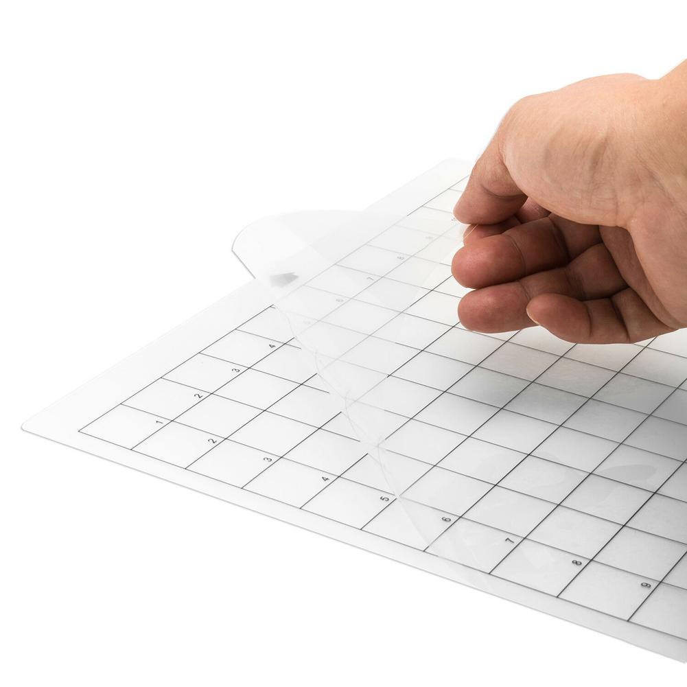 Replacement Cutting Mat Pad Transparent Adhesive Mat With Measuring Grid 12 By 12-Inch For Silhouette Cameo Plotter Machine