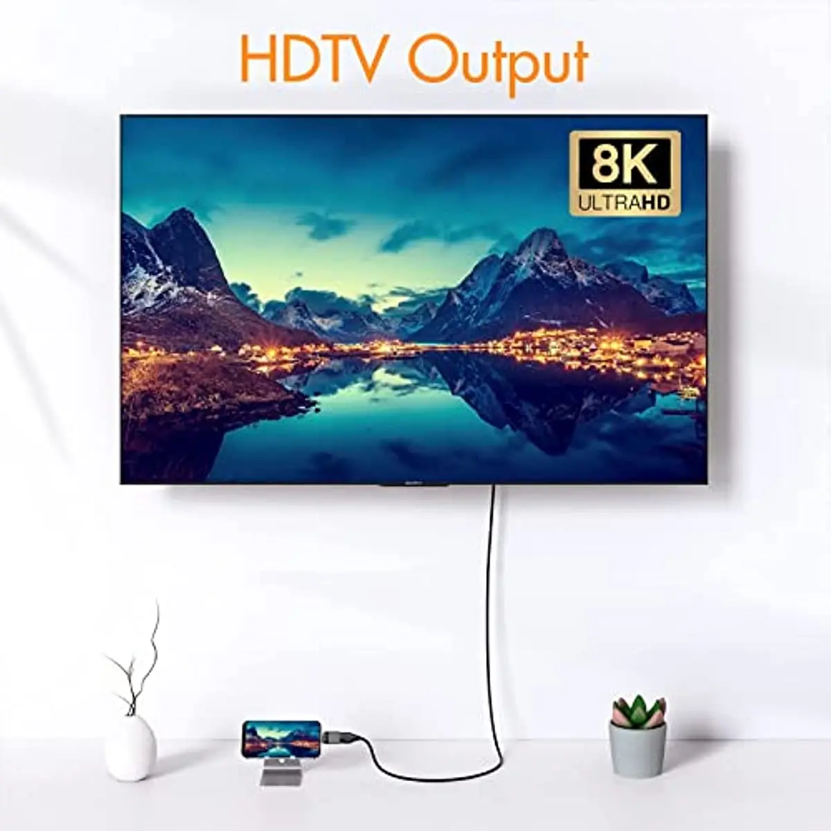 Usb-c til displayport 1.4- adapter thunderbolt 3/4 type-c til dp/minidip displayport 8k @ 60hz- videokonverter for bærbar skjerm