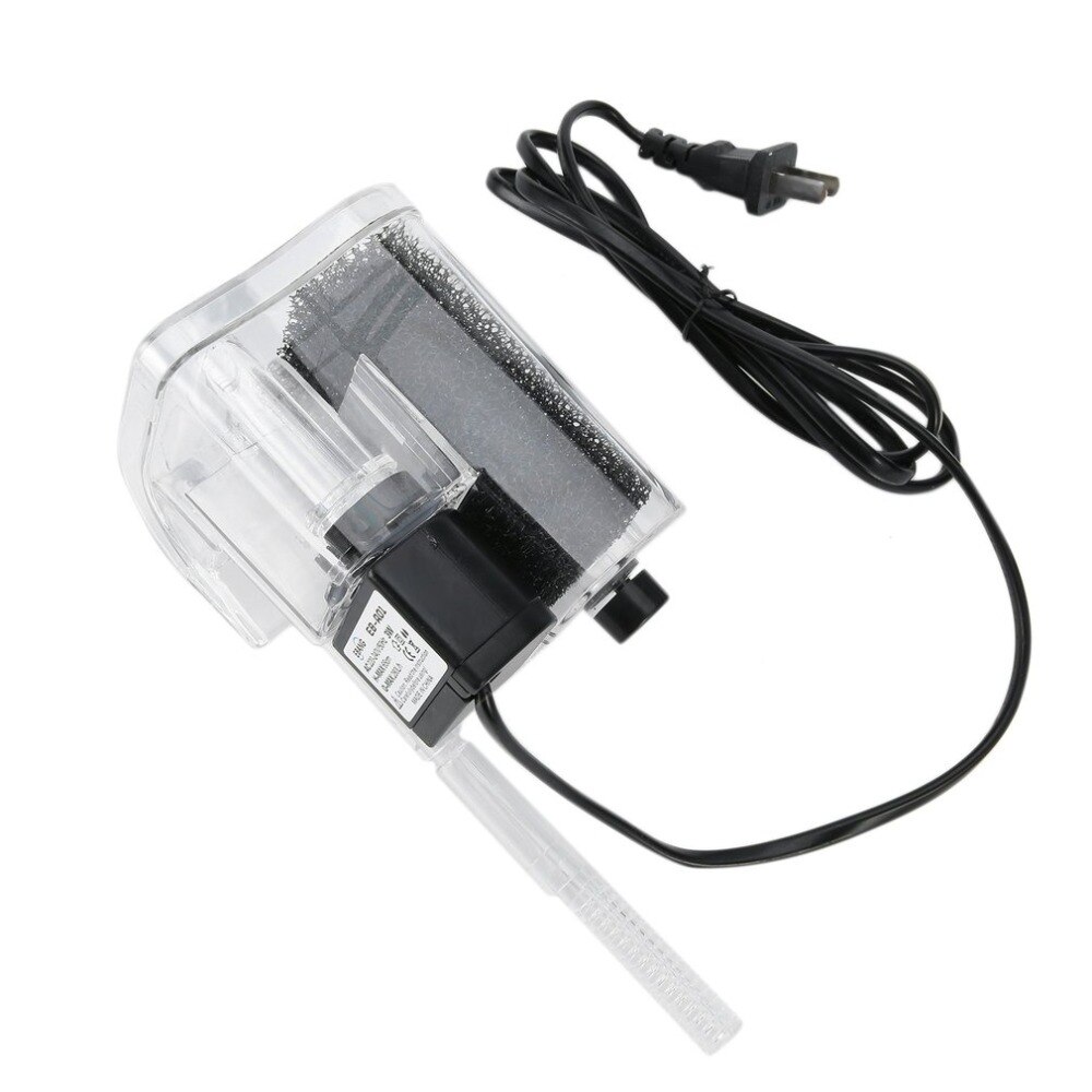 Mini 220-240V Fish Turtle Tank Aquarium External Oxygen Pump Waterfall Filter Water Circulation Mini Aquarium Power Filter