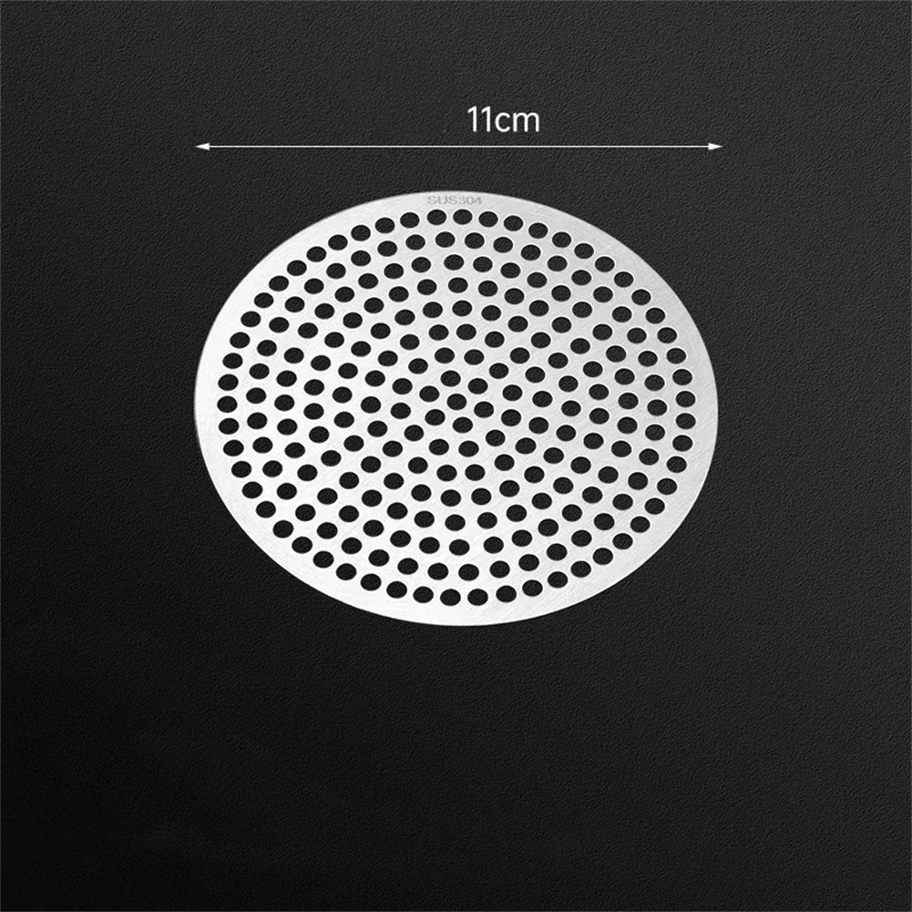 Colador de fregadero de ducha de acero inoxidable, cubierta de filtro de pelo para baño, ducha, cubierta Circular de drenaje de suelo, pantalla de filtro de pelo: Azul