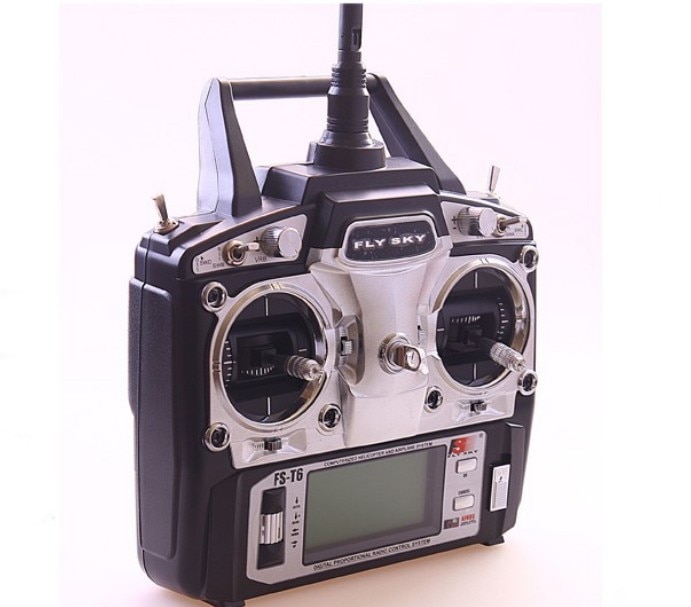 Flysky FS-T6 FS T6 Mode 2 6ch 2.4g with LCD Screen Transmitter with FS R6B Receiver For RC Helicopter AirPlane TOY SPORTS
