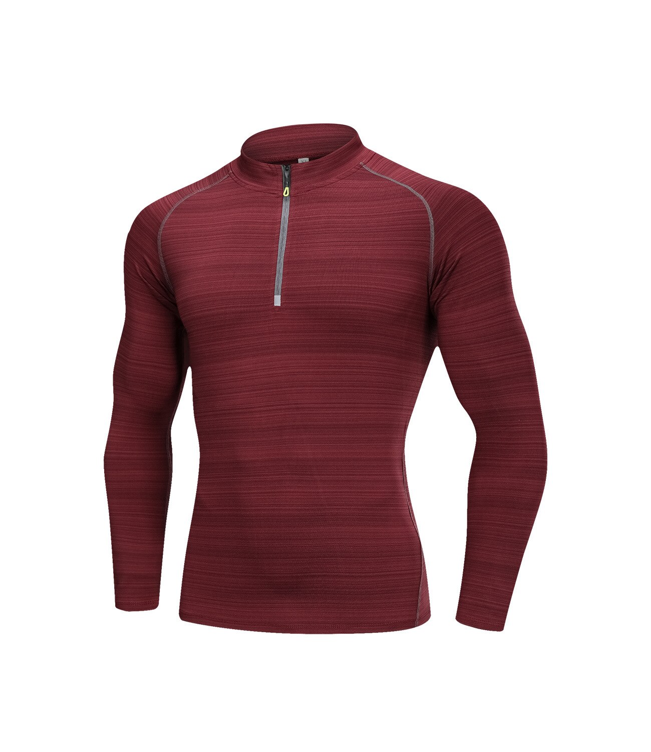 Camisetas con capas Base de Ciclismo de secado rápido para Hombre Ropa Deportiva de manga larga para hombre ropa deportiva para correr al aire libre: Rojo / L